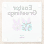 Bunny Fuzzies Glass Onderzetter (Achterkant)