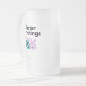 Bunny Fuzzies Grote Frosted Glass Mok (Voorkant links)