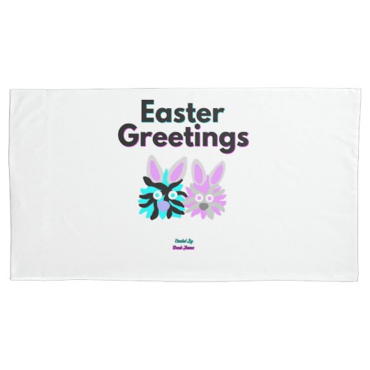 Bunny Fuzzies King Size Kussensloop (Voorkant)