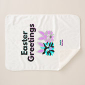 Bunny Fuzzies Kleine Sherpa Deken (Voorkant (horizontaal))