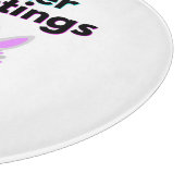 Bunny Fuzzies Ronde Glas Snijplank 30,4 cm (Hoek)