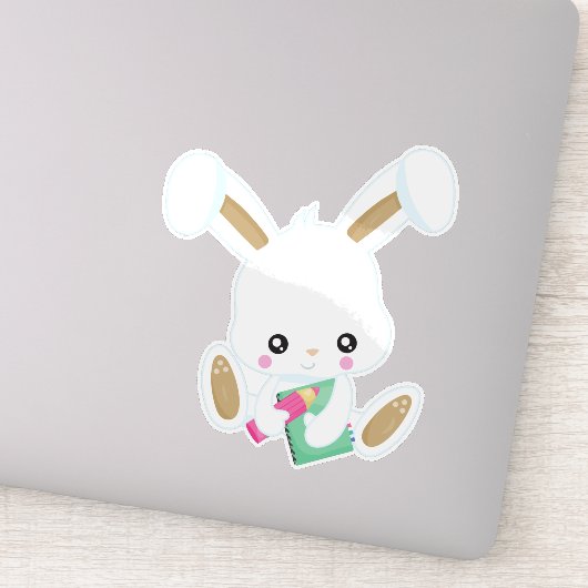 Bunny gaat naar school, stort Bunny, Boeken, Potlo Sticker (Detail)