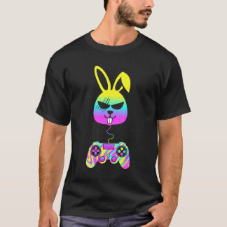 Bunny Gamer Boze Gamer Bunny Gaming Spel Controle T-shirt