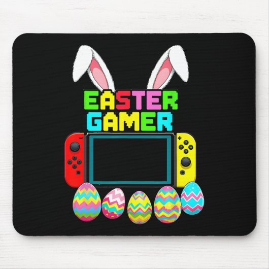Bunny Gaming Controller Gamer Jongens Grappige Vid Muismat (Voorkant)