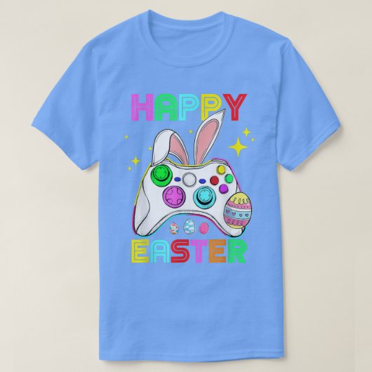Bunny Gaming Controller Video Game Lover Gamer Eas T-shirt (Design voorkant)