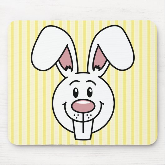 Bunny (geel) Mousepad Muismat (Voorkant)