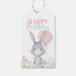 Bunny Gelukkige Verjaardag | Favoriete labels Cadeaulabel