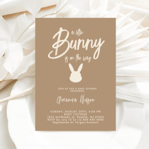 Bunny Gender Neutraal Baby shower Kaart
