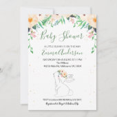 Bunny Gender Neutral Baby shower Invitation Kaart (Voorkant)