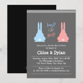 Bunny Gender Reopenbaart Kaart (Voorkant / Achterkant)