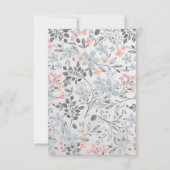 Bunny Gender Reveal Baby shower Invitation Kaart (Achterkant)