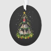 Bunny Gift | Bunny Rabbit-kerstboomverlichting Ornament (voorkant)