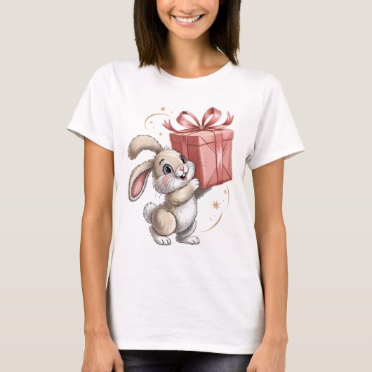 Bunny Gift Fumble T-shirt (Voorkant)