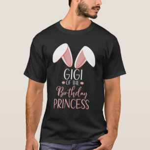 Bunny Gigi van de Birthday prinses Matching Famil T-shirt