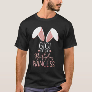 Bunny Gigi van de Birthday prinses Matching Famil T-shirt