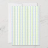 Bunny Gingham Lente Pasen Baby shower Kaart (Achterkant)