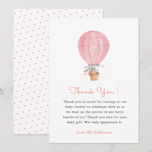 Bunny Girl Baby shower Bedankt