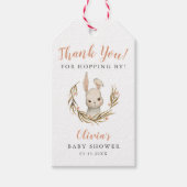 Bunny Girl Baby shower Bedankt voor Hopping By Cadeaulabel (Voorkant)
