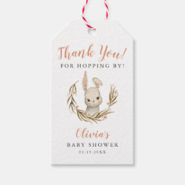 Bunny Girl Baby shower Bedankt voor Hopping By Cadeaulabel