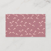 Bunny Girl Baby shower Luier Raffle Tickets Informatiekaartje (Achterkant)