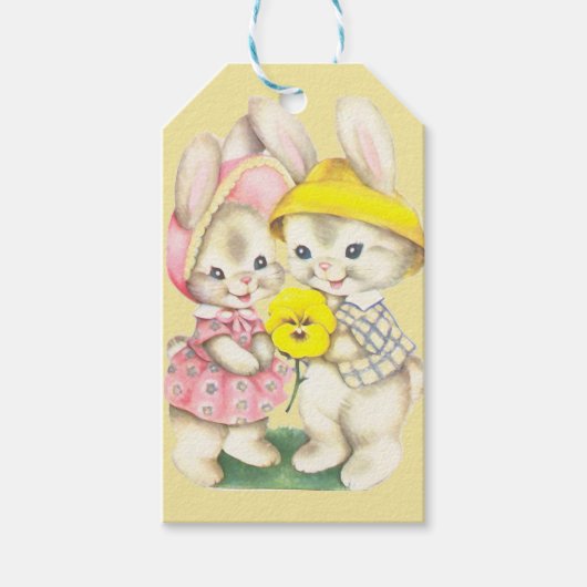 Bunny Girl + Boy Cadeaulabel (Voorkant)