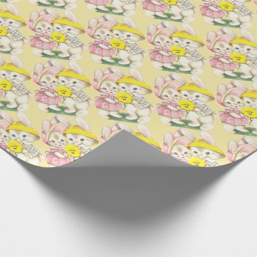 Bunny Girl + Boy Cadeaupapier (Hoek)