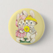 Bunny Girl + Boy Ronde Button 5,7 Cm (Voorkant)