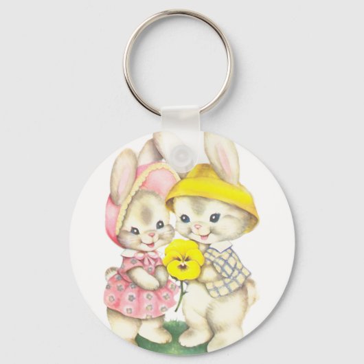 Bunny Girl + Boy Sleutelhanger (Voorkant)