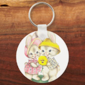 Bunny Girl + Boy Sleutelhanger (Voorkant)
