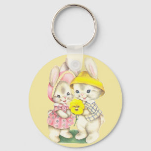Bunny Girl + Boy Sleutelhanger