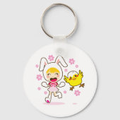 Bunny Girl en Little Chick Sleutelhanger (Voorkant)