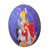 Bunny Girl op Cupcake Dartboard Dartbord (Voorkant Rechts)