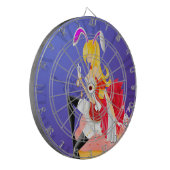Bunny Girl op Cupcake Dartboard Dartbord (Voorkant Links)