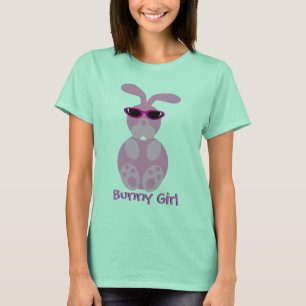 Bunny Girl Pink Rabbit met zonnebril T-shirt