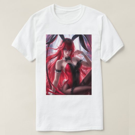 Bunny Girl Rias V2 84 T-shirt (Design voorkant)
