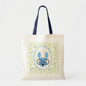 Bunny Glass met voorjaarsbloemen Tote Bag (Voorkant)