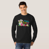 Bunny Gnome Rabbit Eggs Hunting Happy Paasdag T-shirt (Voorkant volledig)