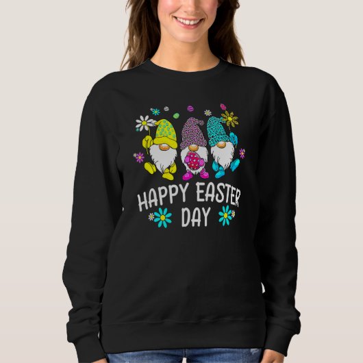 Bunny Gnome Squad Rabbit Eggs Hunting Happy Easter Trui (Voorkant)