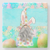 Bunny Gnome Stenen Onderzetter (Voorkant)