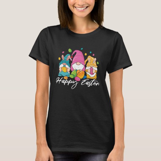 Bunny Gnomes Easter Candy Happy Easter Sunday Egg T-shirt (Voorkant)
