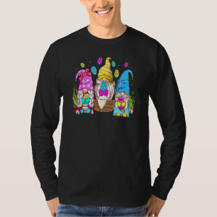 Bunny Gnomes Hug Easter Eggs Gnome Happy Paast Da T-shirt