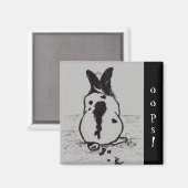Bunny Go Oops akoestische magneet (Voorkant / Achterkant)