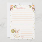 Bunny Gold ballon Theme Time Capsule Kaart (Voorkant)