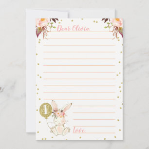 Bunny Gold ballon Thleed Time Capsule Card Kaart