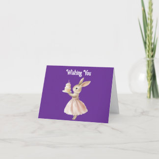 Bunny Happy Birthday Greeting Card Kaart