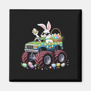 Bunny Happy Easter Monster Truck houdt van Kinder  Magneet