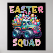 Bunny Happy Easter Monster Vrachtwagenliefhebbers  Poster (Voorkant)