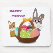 BUNNY "HAPPY EASTER" MUISMAT (Voorkant)