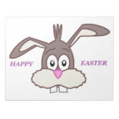 BUNNY "HAPPY EASTER" NOTITIEBLOK (Voorkant)