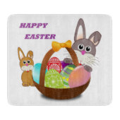 BUNNY "HAPPY EASTER" SNIJPLANK (Voorkant)